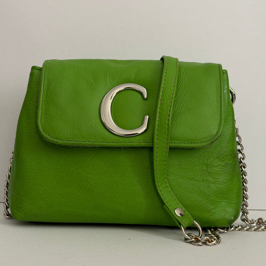MINIBAG “C” (light green genuine leather)