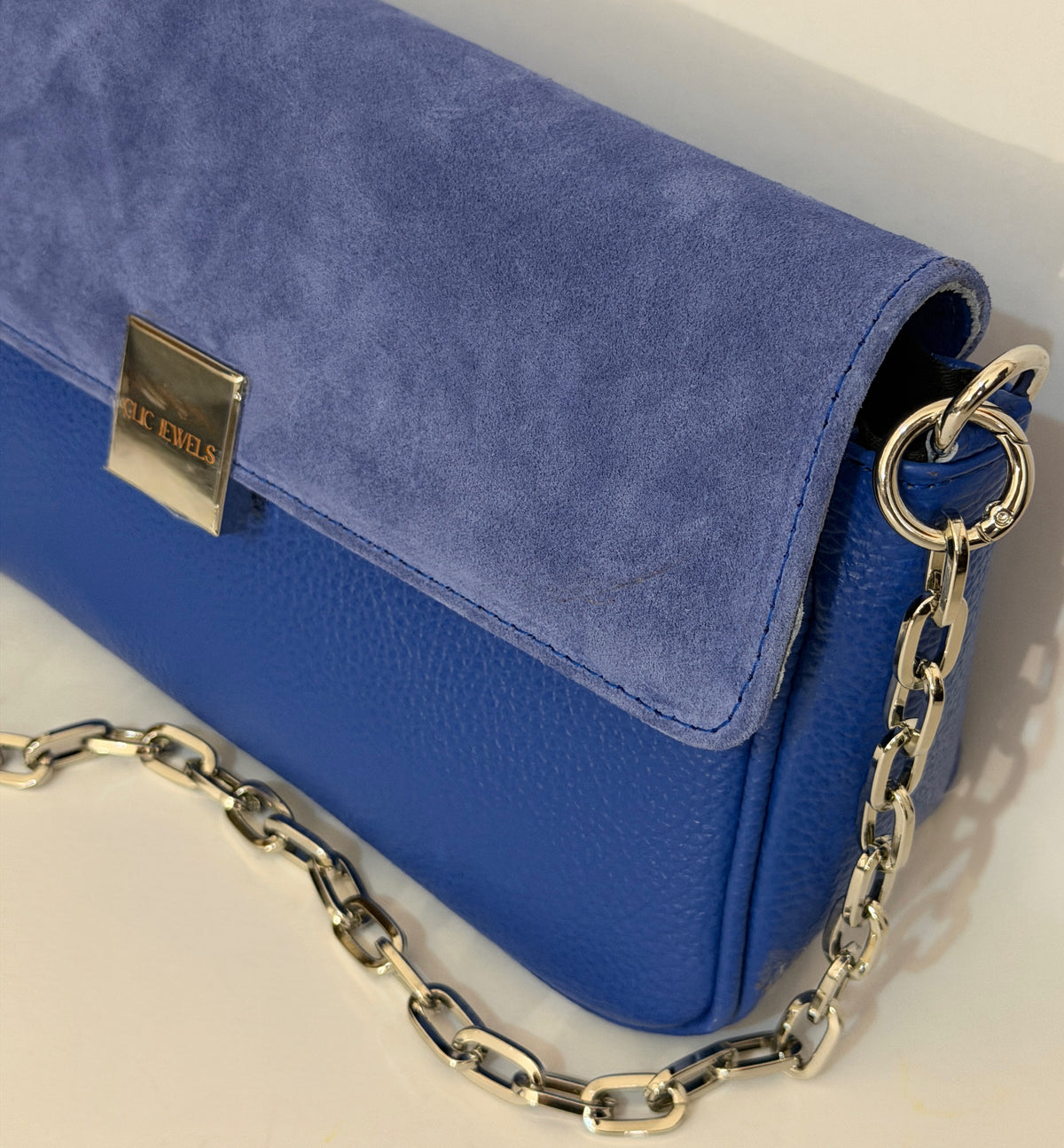NEIRA MEDIUM (aegean blue combo genuine leather)