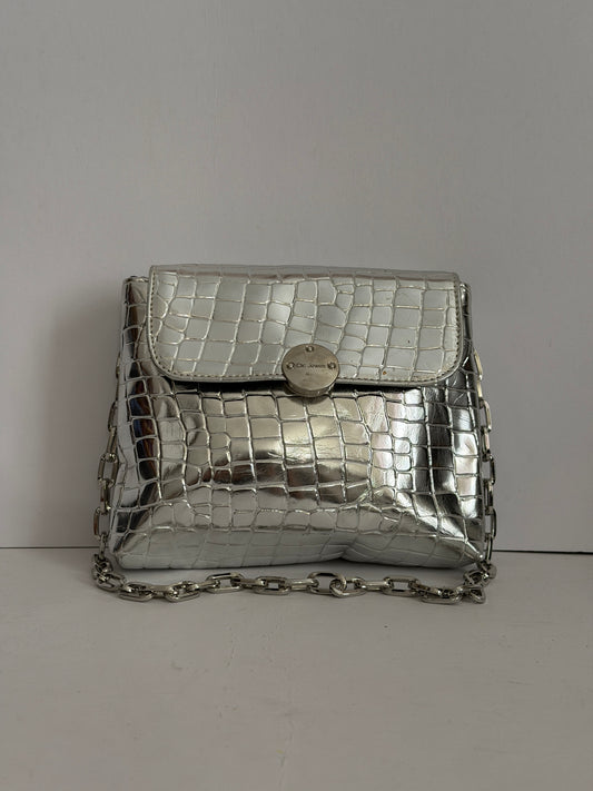 MAYA MINIBAG (silver croco eco leather)