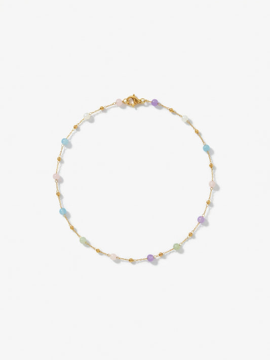 CHAIN WITH PASTEL CRYSTALLS (κολιέ)