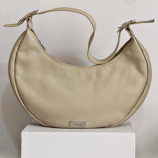BIG HALFMOON (beige dolaro genuine leather)