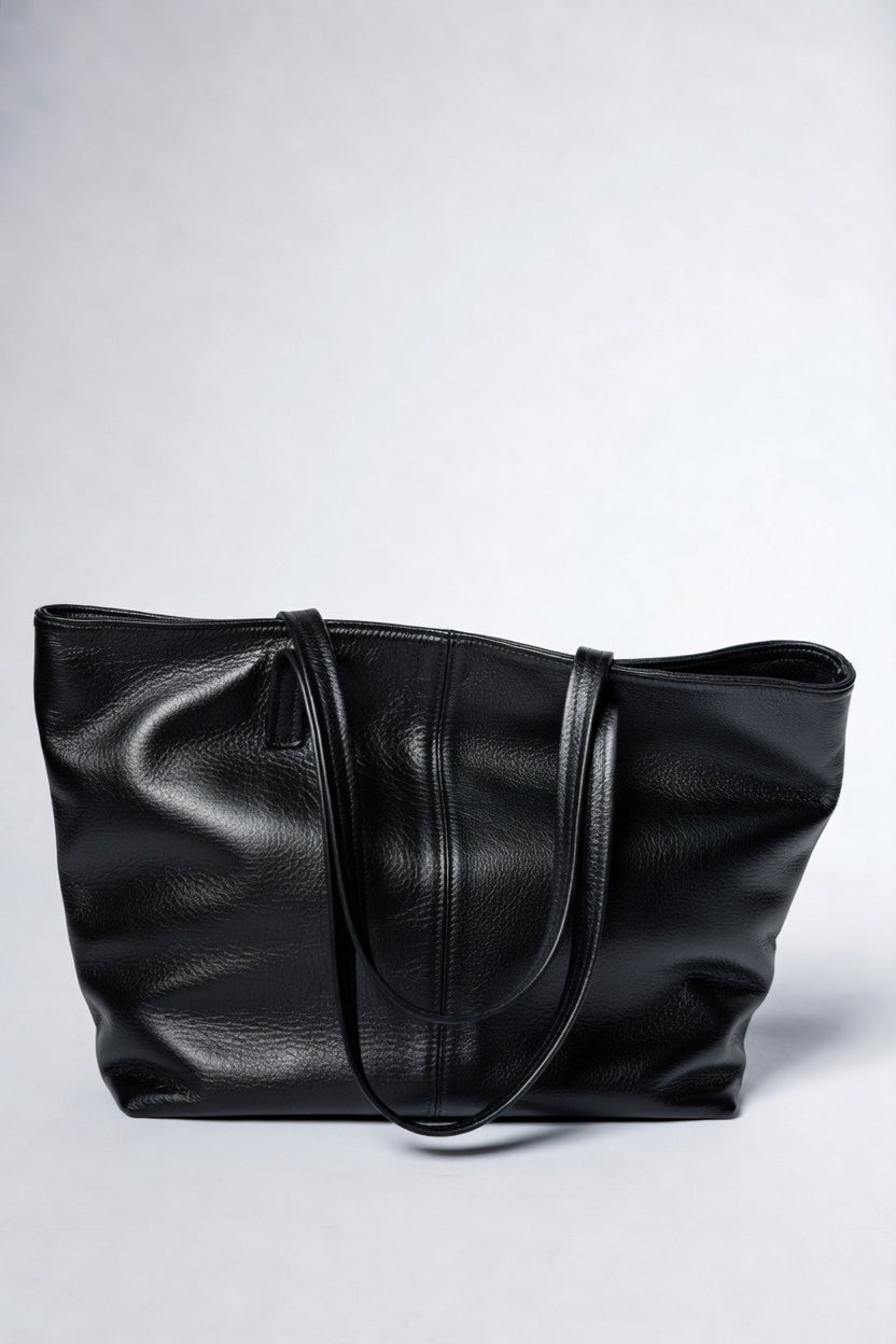 CLASSIC TOTEBAG (black dolaro genuine leather)