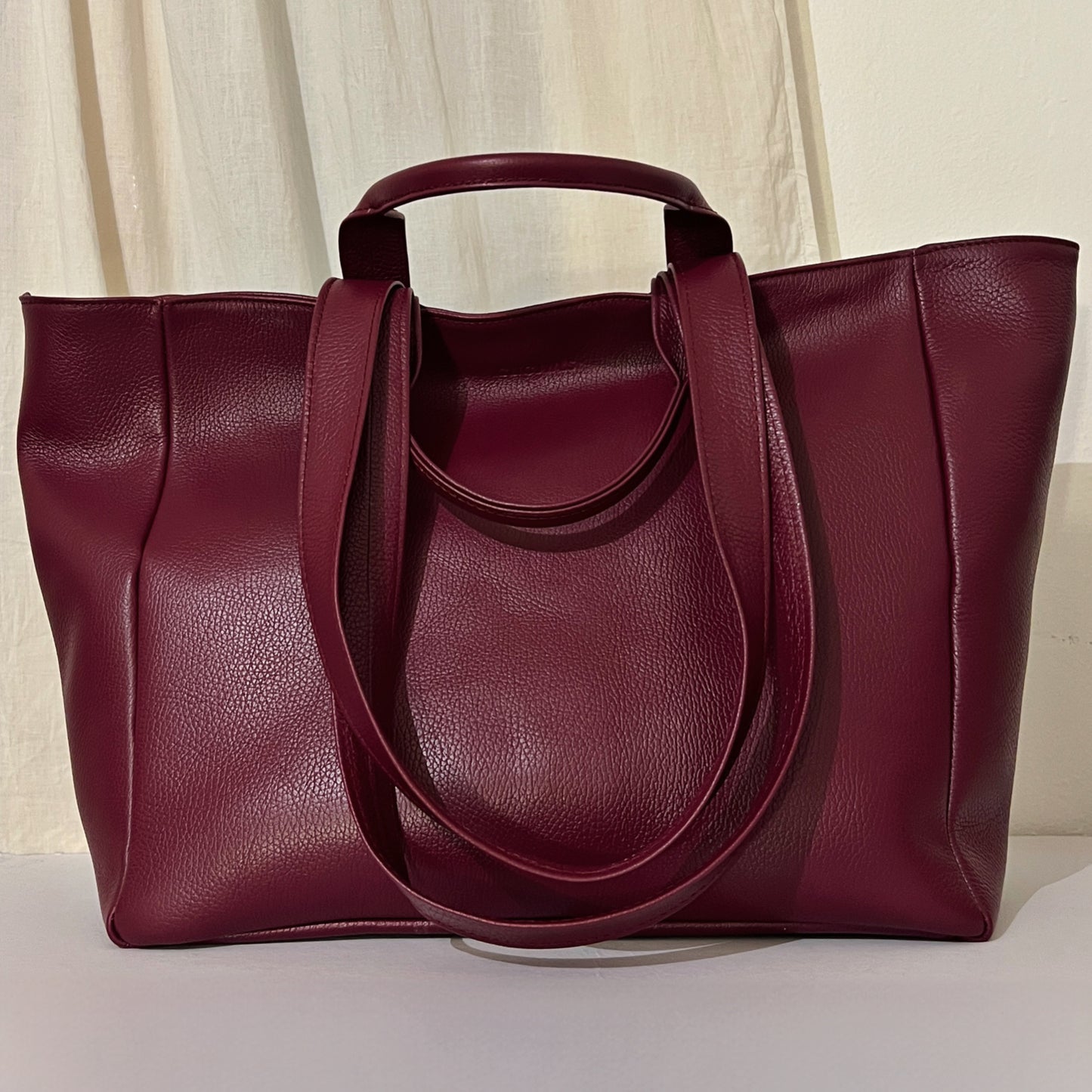 XL TOTEBAG (bordeaux dolaro genuine leather)