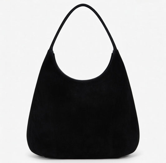 CANDY XL (black suede genuine leather)