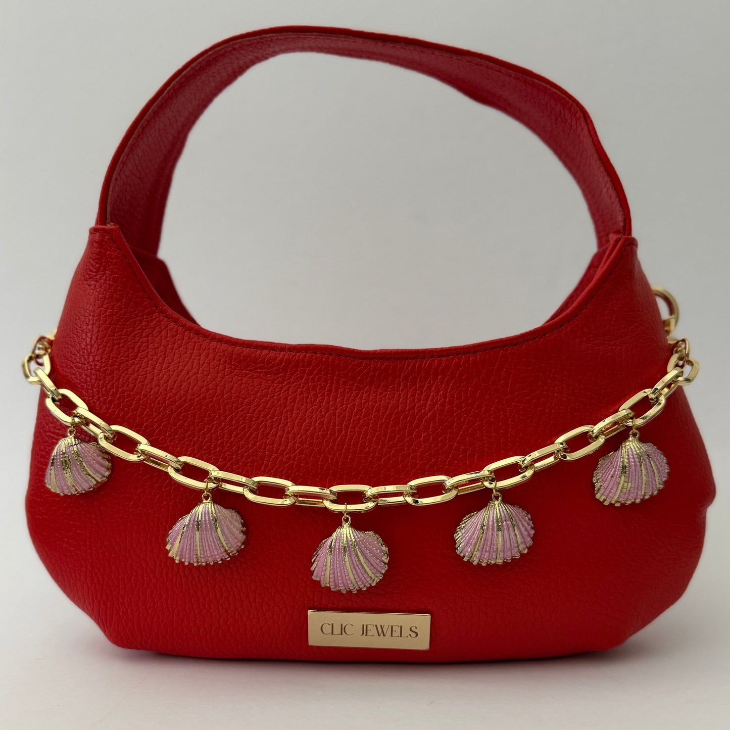 PINK SHELLS BELT/BAG CHARM