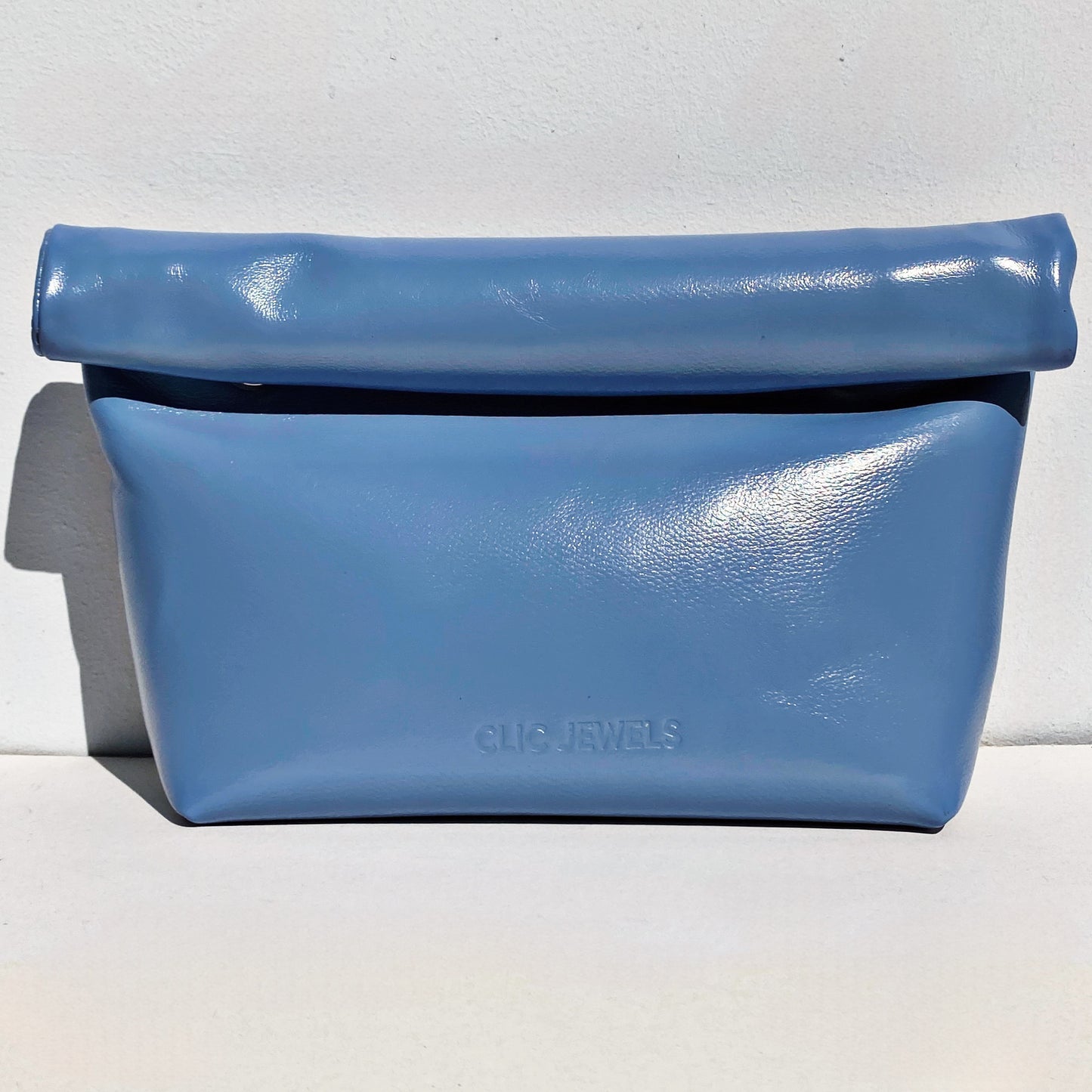 ALEX LUNCHBAG (blue rough smooth genuine leather)