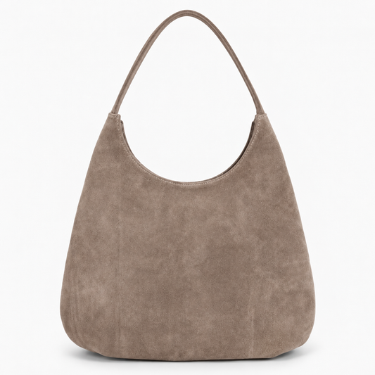 CANDY XL (elephant grey suede genuine leather)