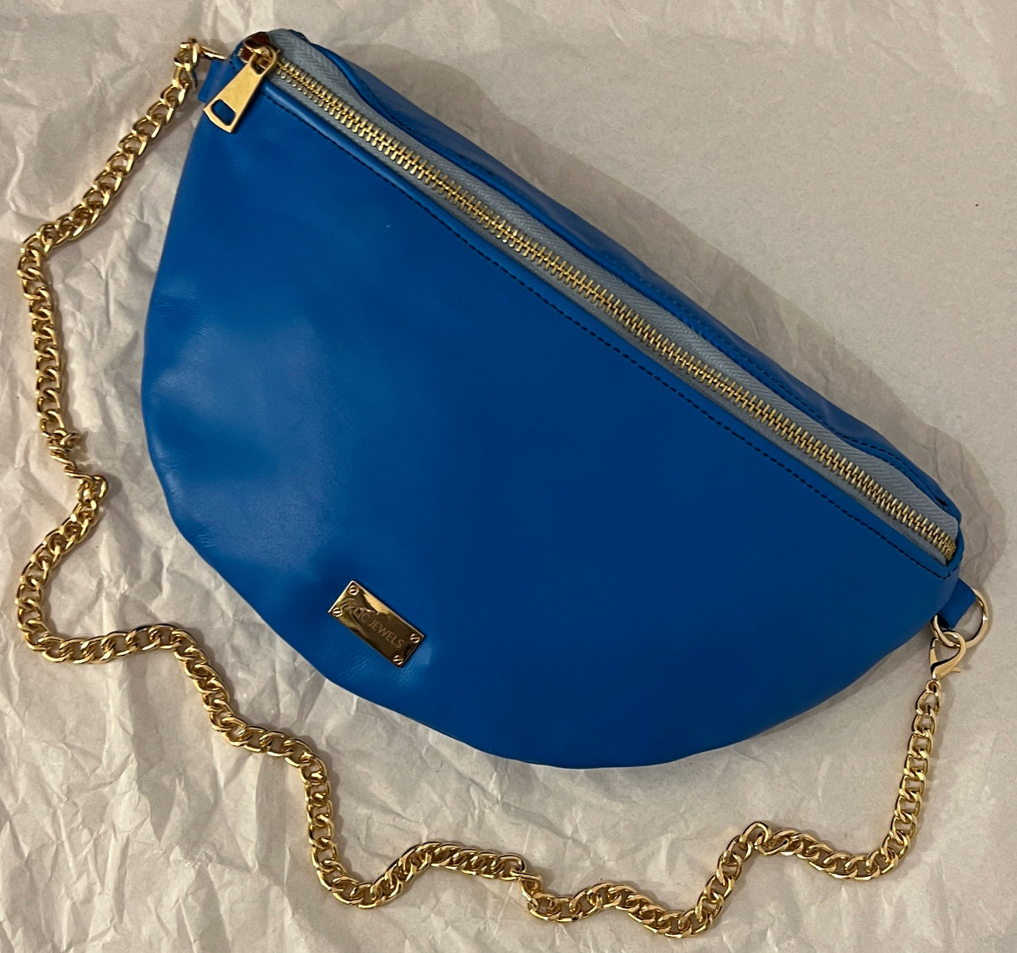 Small beltbag (royal blue genuine leather)