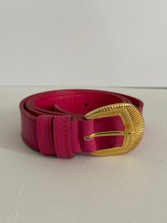 HOT PINK DOLARO BELT (δερμάτινη ζώνη)