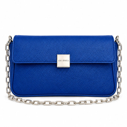 NEIRA MEDIUM (electric blue dolaro genuine leather)