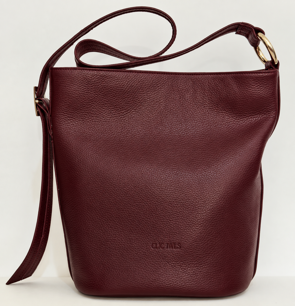 SANDRA BUCKETBAG (bordeaux dolaro genuine leather)