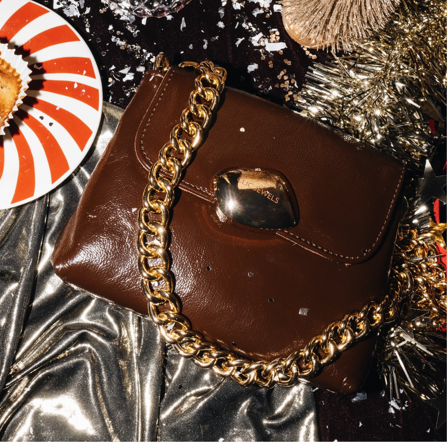 MAYA MINIBAG (choco brown smooth genuine leather)