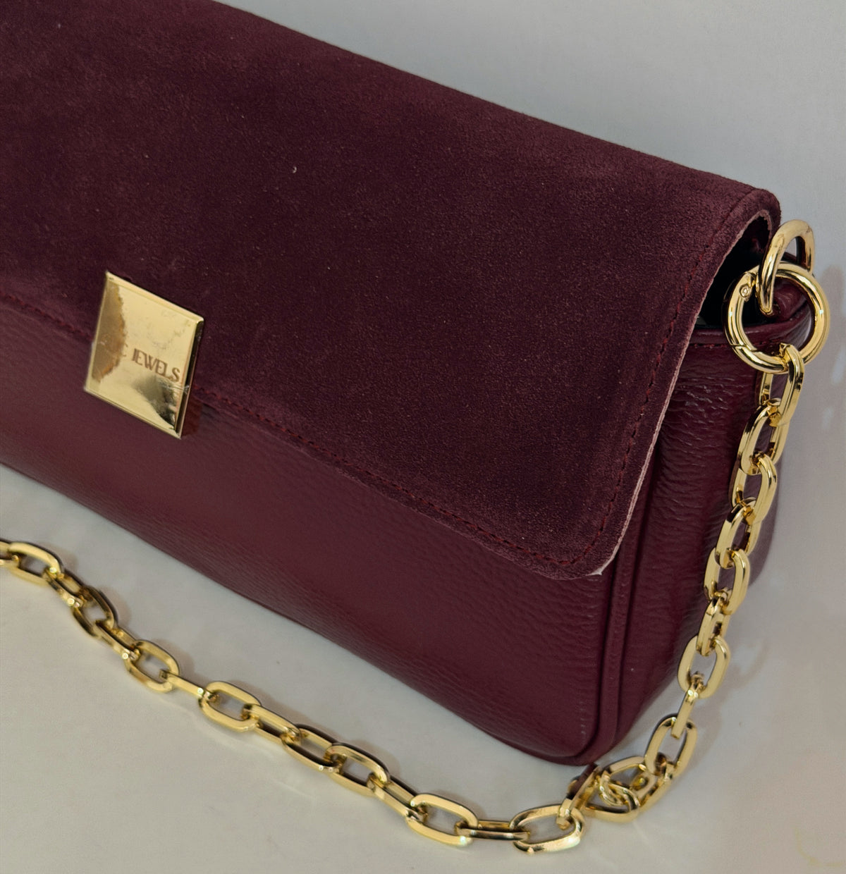 NEIRA MEDIUM (bordeaux combo genuine leather)