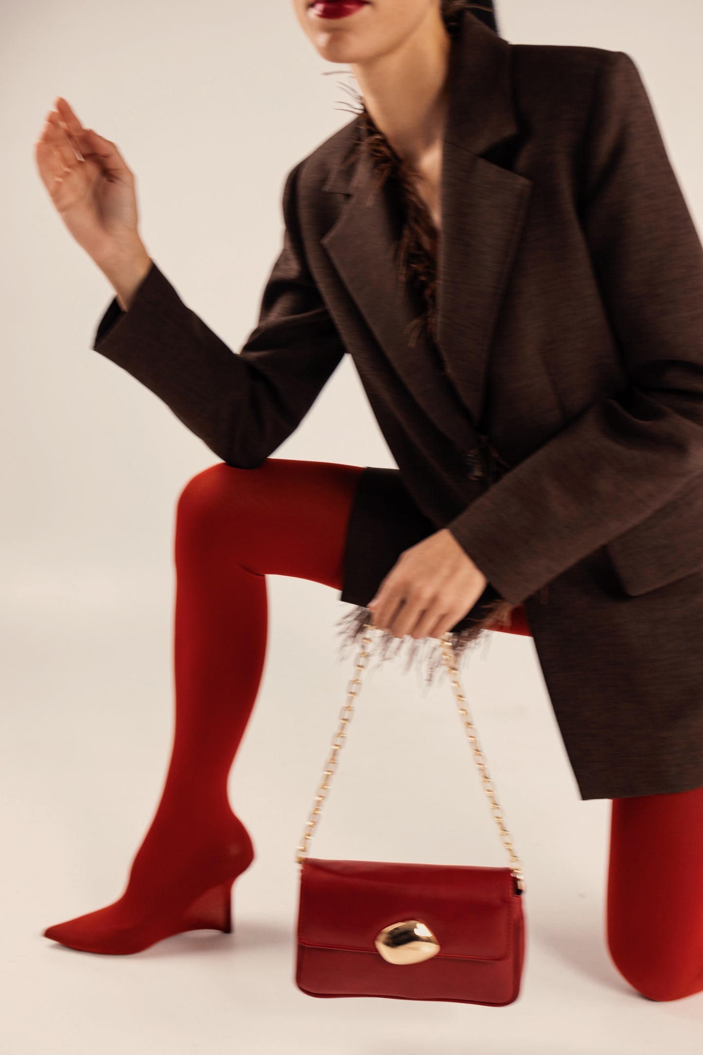 NEIRA MINI “LOVE ME” (red smooth genuine leather)