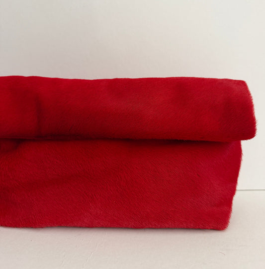 LUNCHBAG (red ponyskin genuine leather)