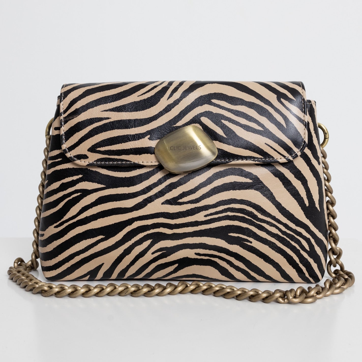 DONNA MEDIUM (zebra print genuine leather)