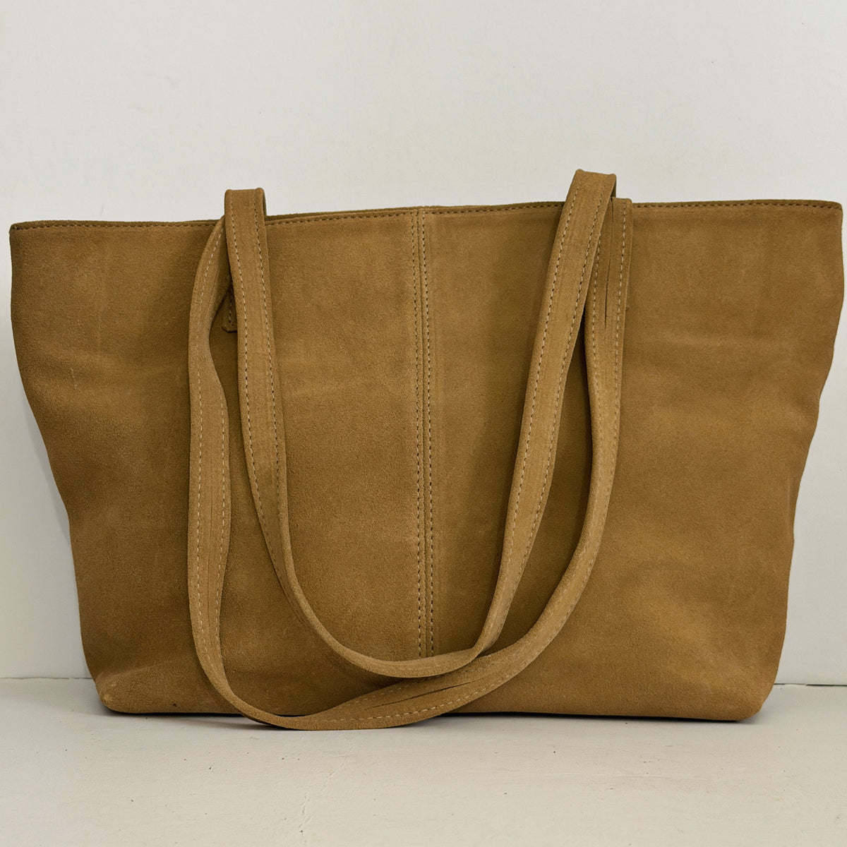 CLASSIC TOTEBAG (mocha suede genuine leather)