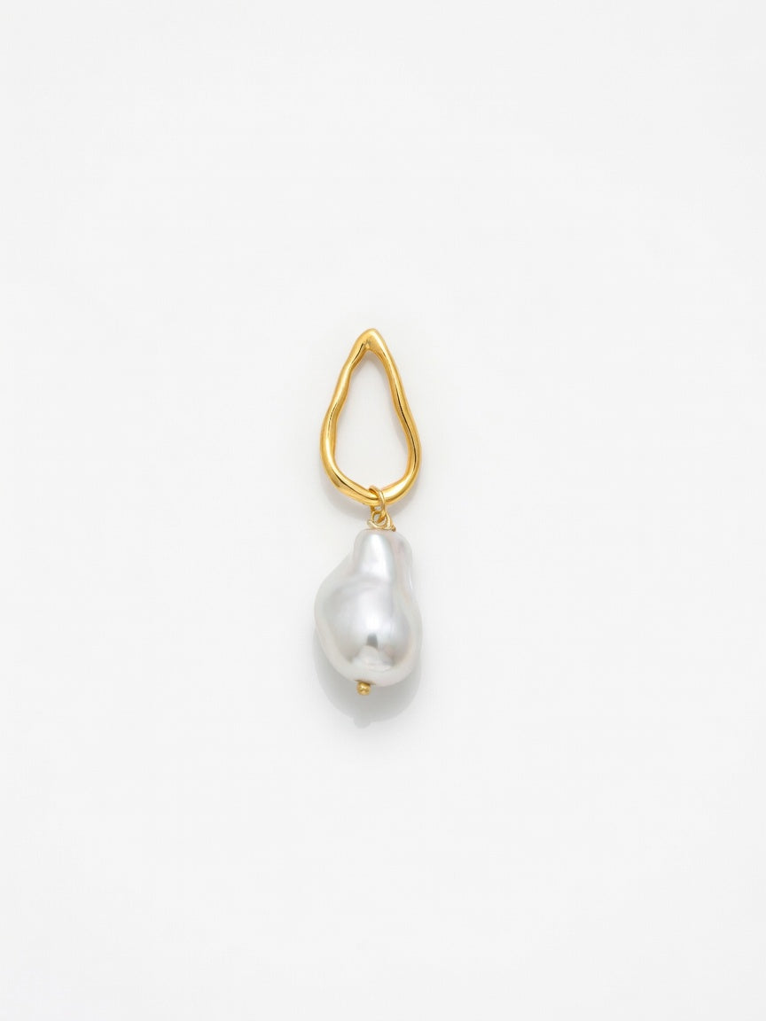 GOLD DROPS WITH PEARL (ζευγάρι)