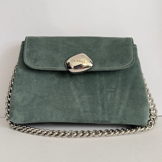 DONNA MEDIUM (mint suede genuine leather)