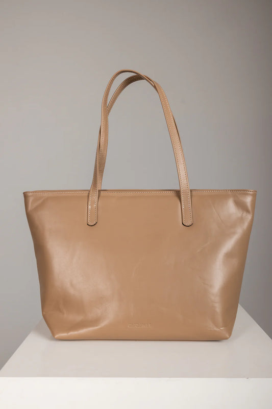 Totebag (nude smooth genuine leather)