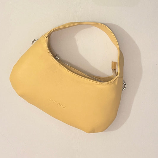 CANDY MINI (butter yellow smooth genuine leather)