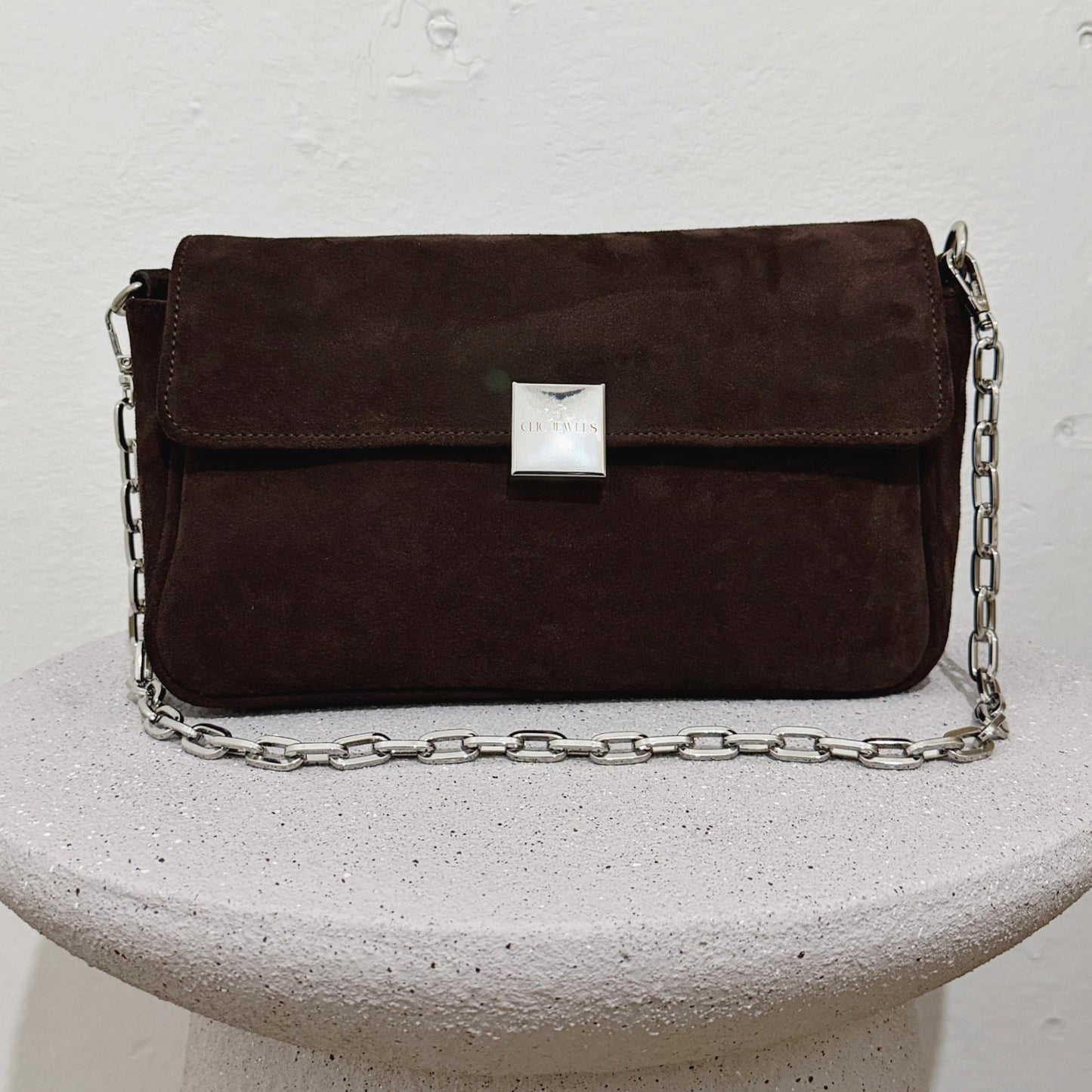 NEIRA MEDIUM (brown suede genuine leather)