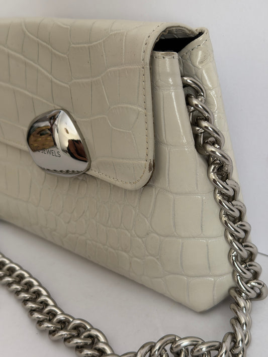 MAYA MINIBAG (beige croco genuine leather)