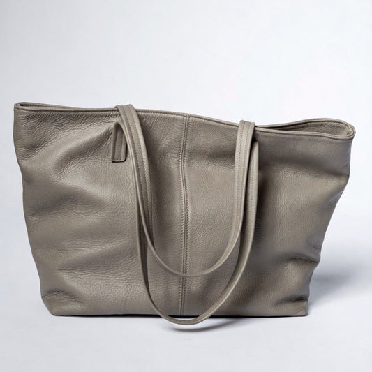 CLASSIC TOTEBAG (grey dolaro genuine leather)