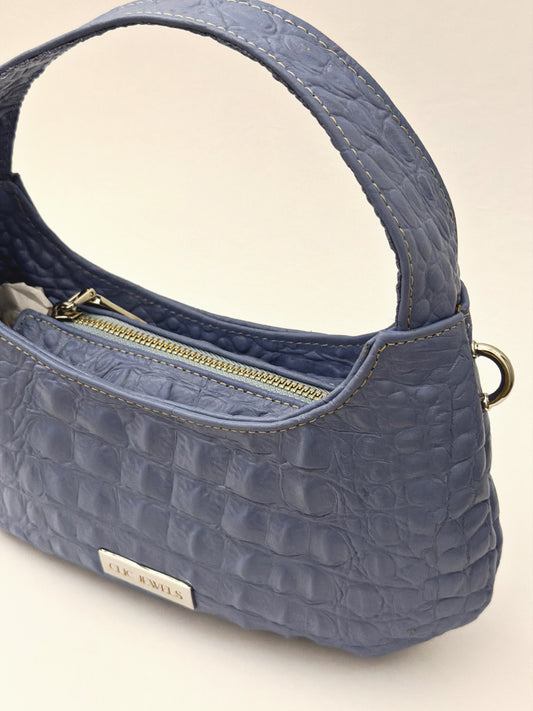 CANDY MINI (baby blue croco genuine leather)