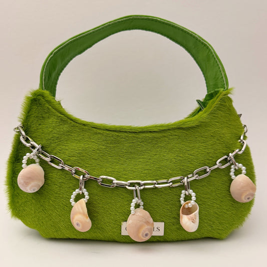 TROPICAL FOREST CANDY MINI (ponyskin/smooth genuine leather combo) (+belt/bag charm)