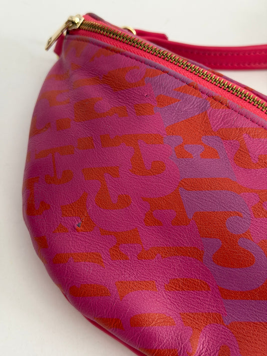 SMALL BELTBAG (logo print genuine leather)