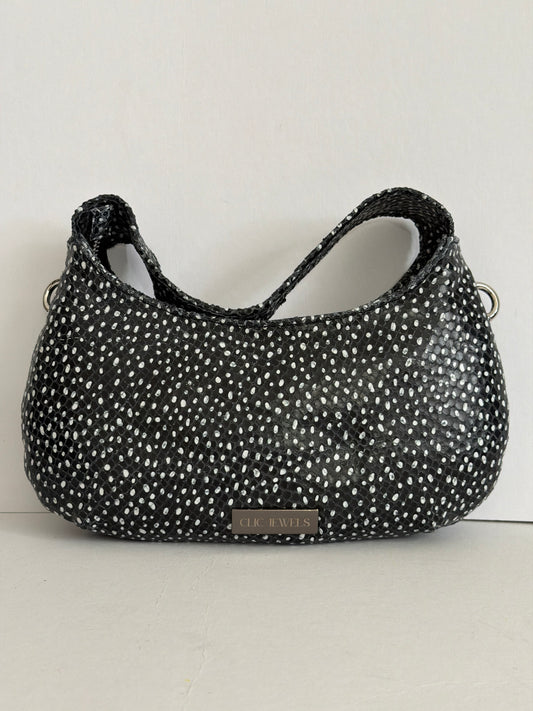 CANDY MINI (black white genuine leather)