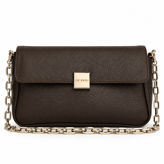NEIRA MEDIUM (dark brown dolaro genuine leather)