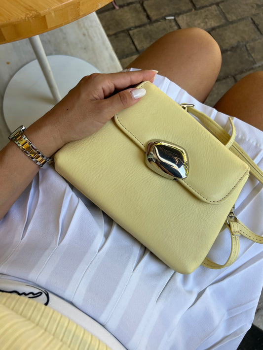 MAYA MINIBAG (butter yellow genuine leather)