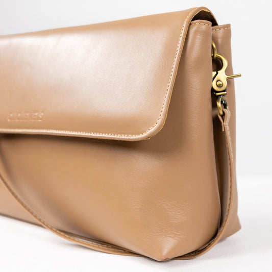 CIARA MINIMAL LARGE (nude smooth genuine leather)