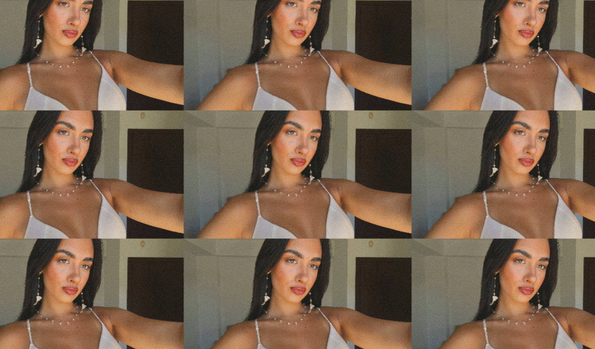 LONG PEARLS CHAIN EARRINGS (ζευγάρι)