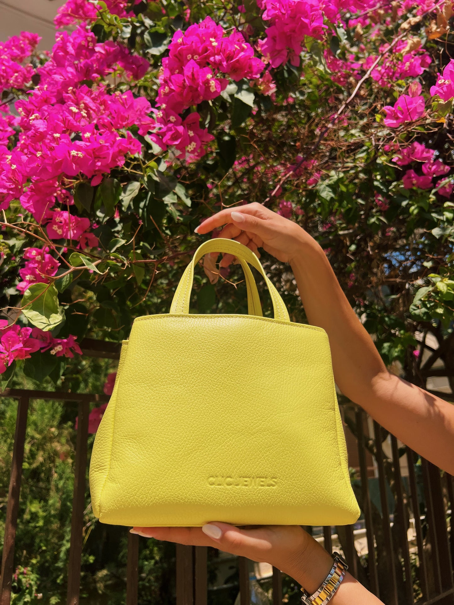 GRACE MINITOTE (yellow dolaro genuine leather)