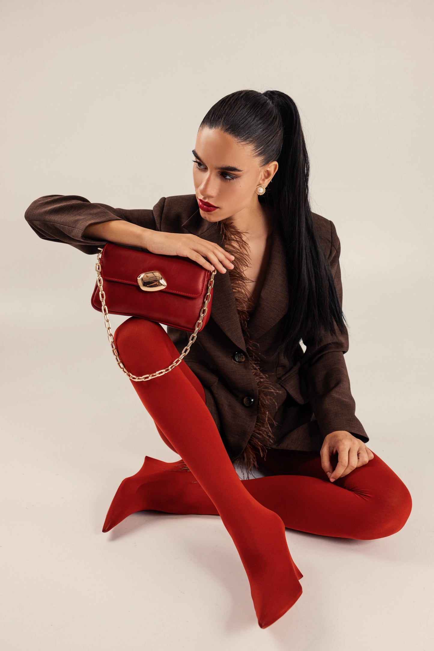 NEIRA MINI “LOVE ME” (red smooth genuine leather)
