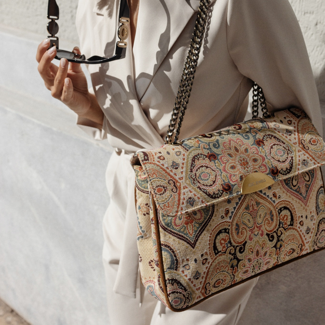 NEIRA LARGE (camel suede genuine leather)