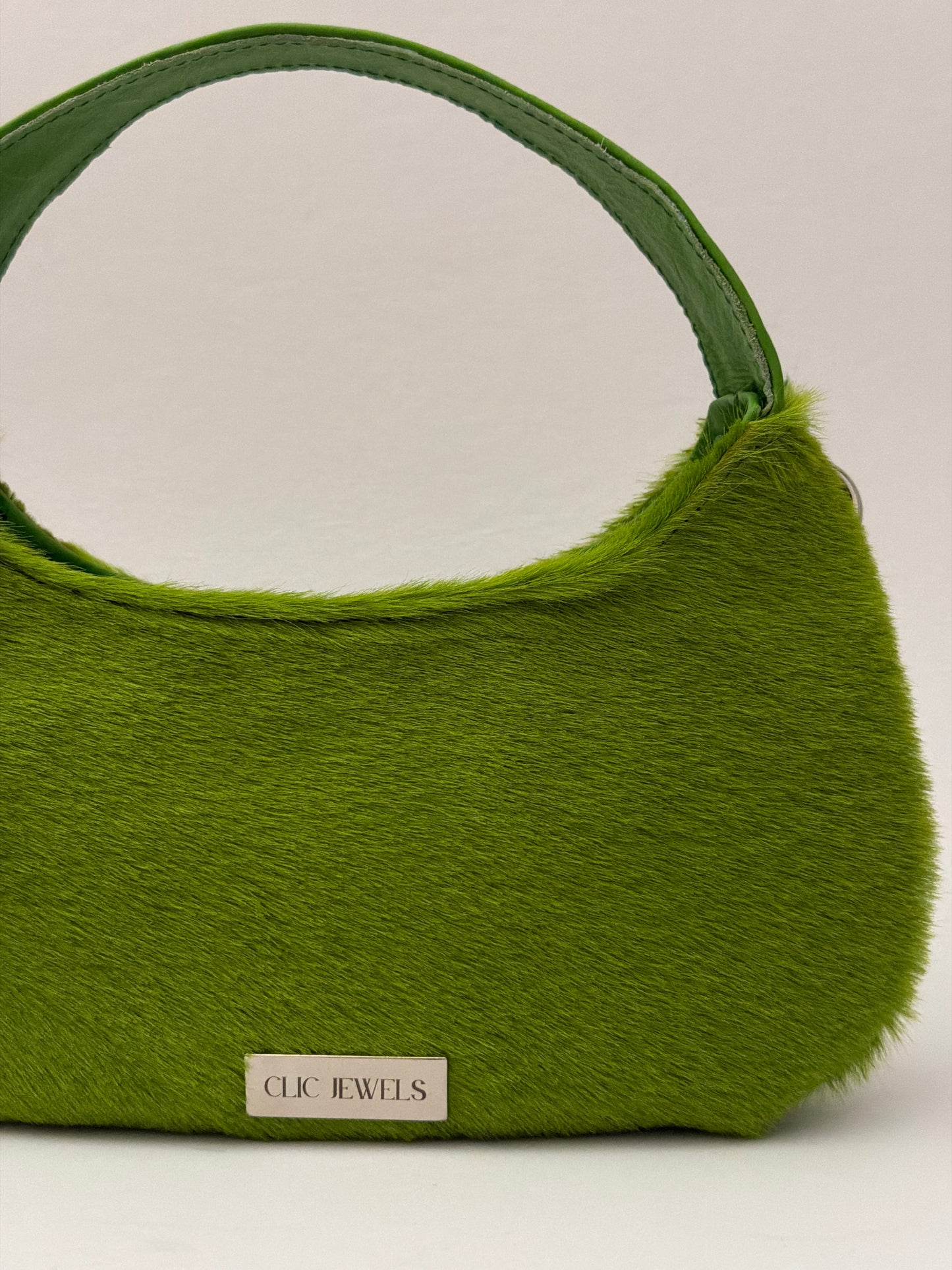 TROPICAL FOREST CANDY MINI (ponyskin/smooth genuine leather combo) (+belt/bag charm)