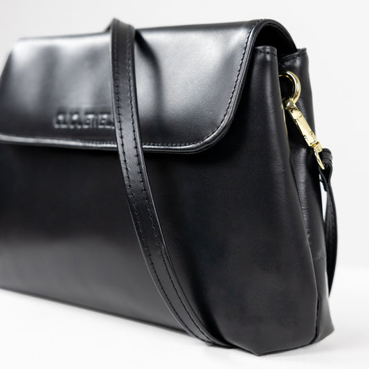 DONNA MINIMAL MEDIUM (black smooth genuine leather)