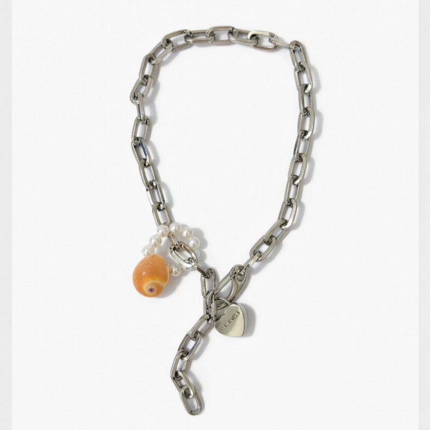 BOLD SILVER CHAIN NECKLACE (κολιέ)