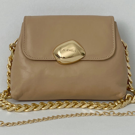 MAYA MINIBAG (nude soft genuine leather)