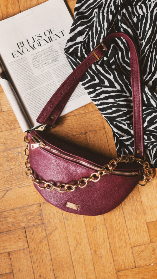 ALYSSA BELTBAG (bordeaux dolaro genuine leather)