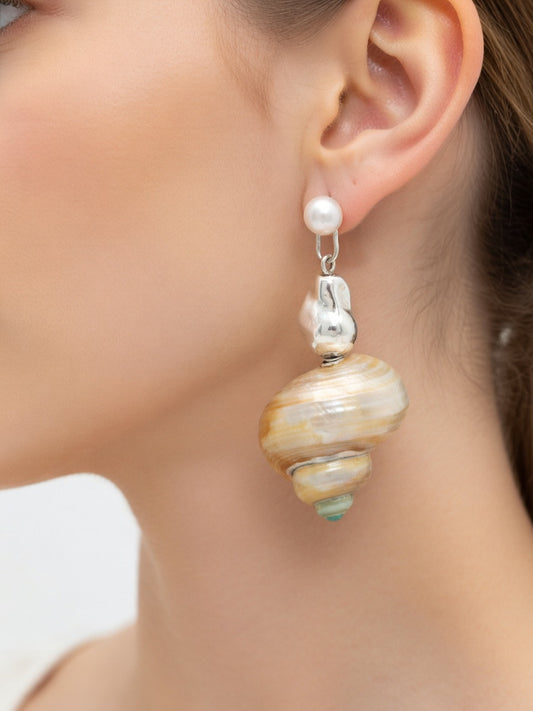 BOLD PEARL WITH SILVER DETAIL (τεμάχιο)