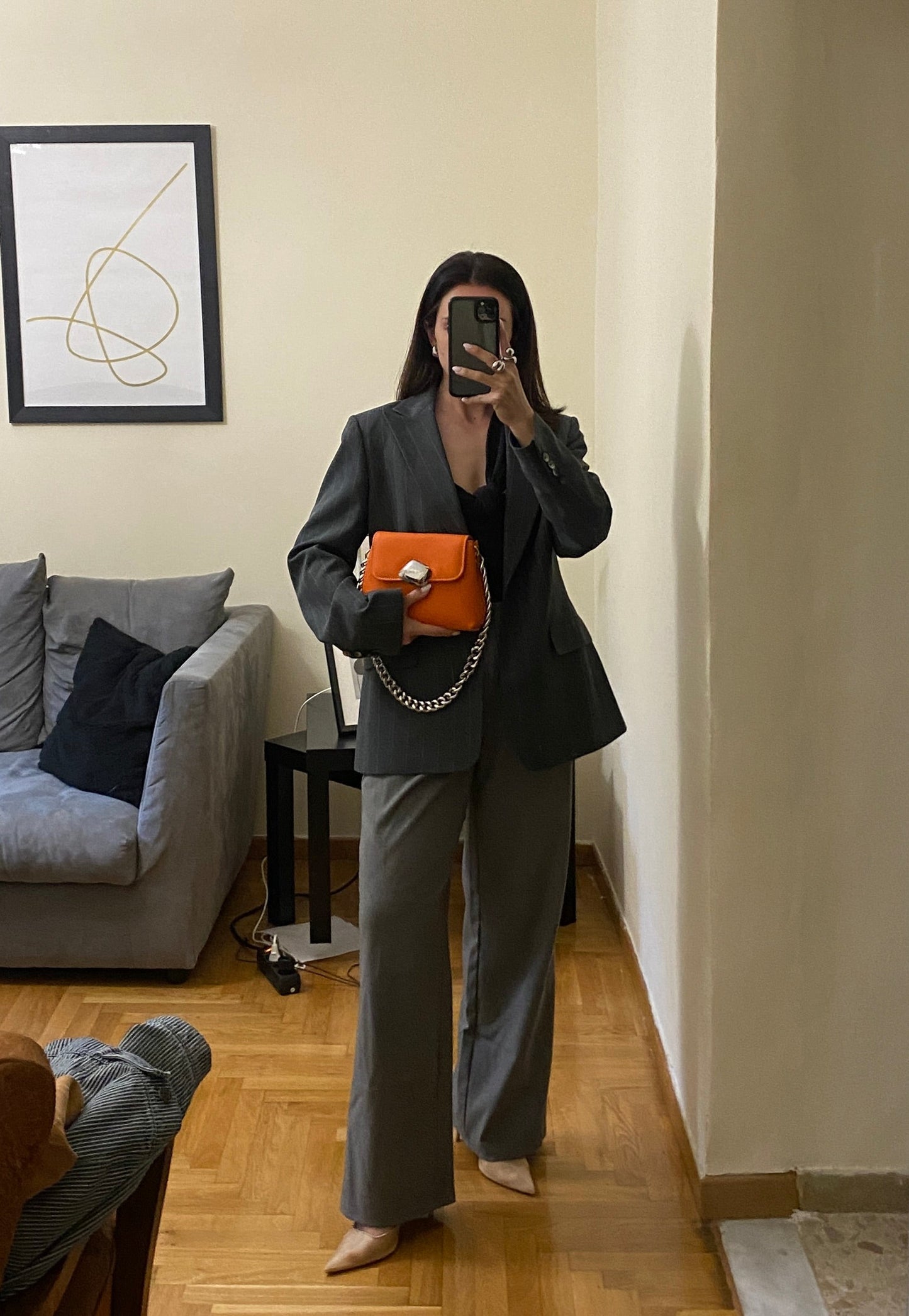 MAYA MINIBAG (orange dolaro genuine leather)