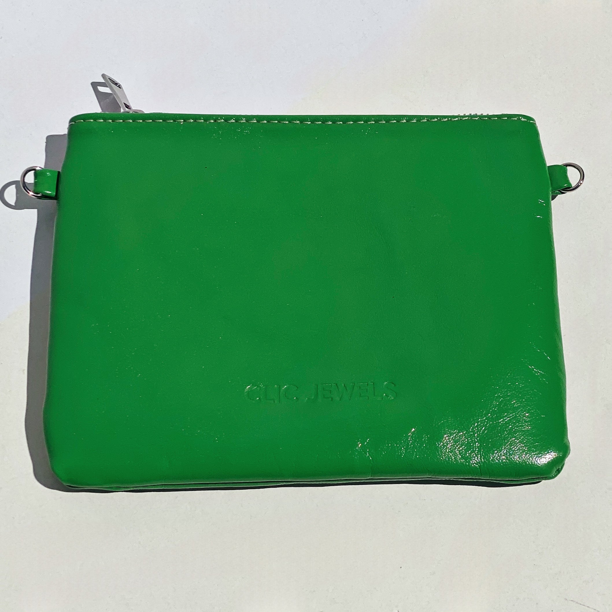 ATHENA POUCH (bright green genuine leather)