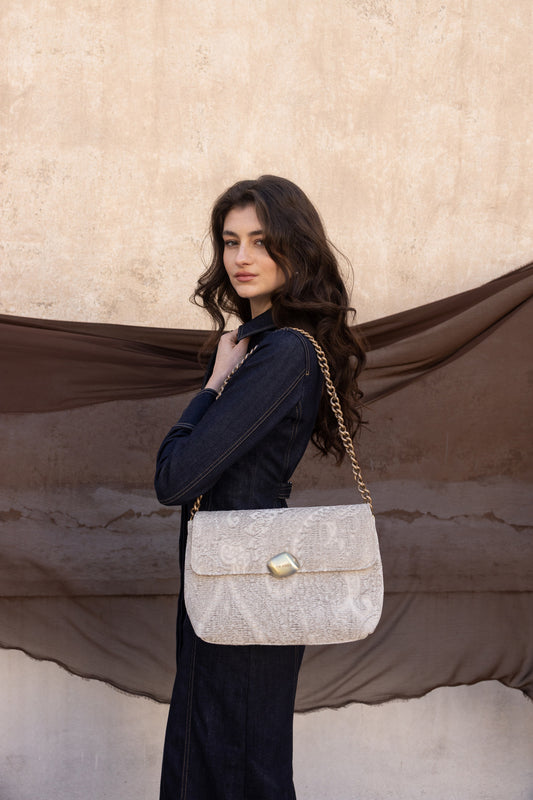 CIARA LARGE (boho beige fabric)