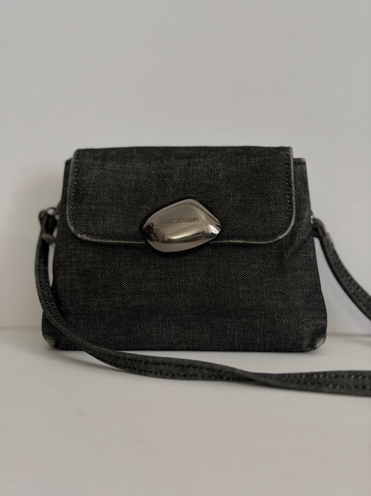MAYA MINIBAG (washed black denim)