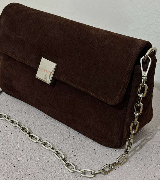 NEIRA MEDIUM (brown suede genuine leather)